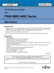 FR60 MB91460E Series - Microcontrollers - Fujitsu