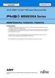 MB9B500A Series - Microcontrollers - Fujitsu