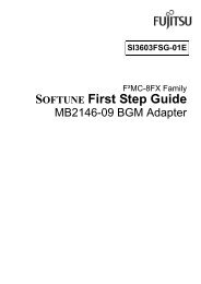 SOFTUNE First Step Guide - Microcontrollers - Fujitsu