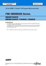 FM3 MB9B500 Series - Microcontrollers - Fujitsu