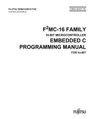 F MC-16 FAMILY EMBEDDED C PROGRAMMING MANUAL - Fujitsu