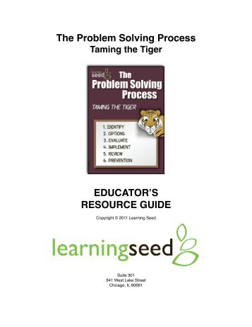 The Problem Solving Process EDUCATORʼS ... - Learning Seed