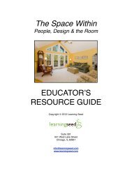 The Space Within EDUCATOR'S RESOURCE GUIDE - Learning Seed