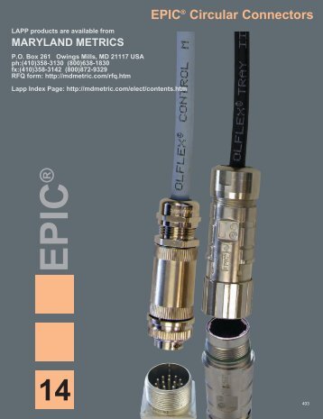 EPIC® Circular Connectors - Maryland Metrics