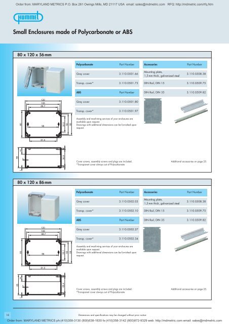 Enclosures made of Steel - Maryland Metrics