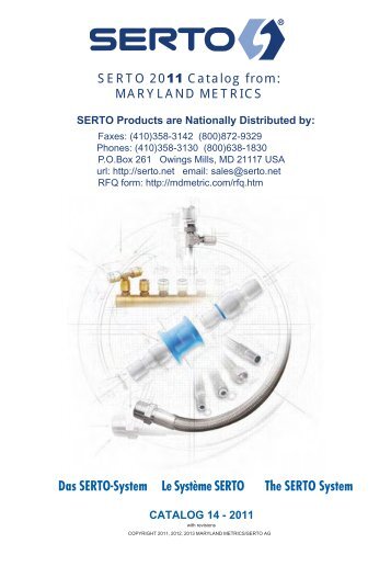 SERTO Products are Nationally Distributed by - Maryland Metrics