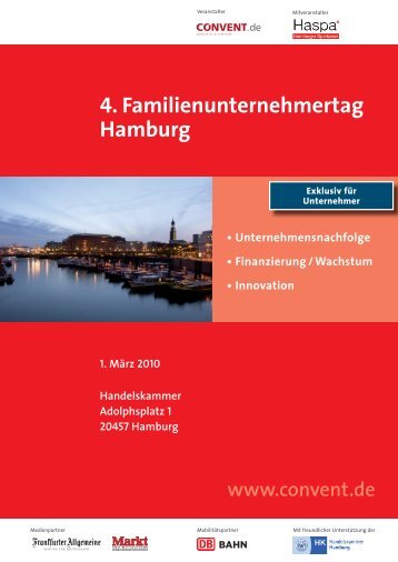 4. Familienunternehmertag Hamburg - Haspa