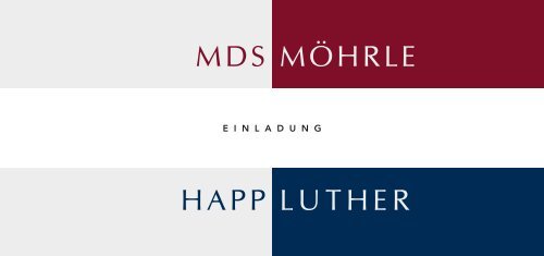 MDS MÖHRLE HAPP LUTHER - MDS Möhrle & Partner