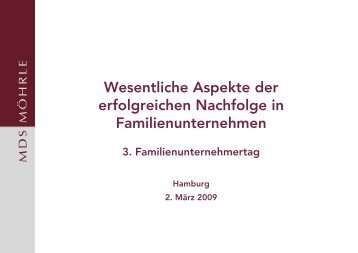 Download der Präsentation - MDS Möhrle & Partner