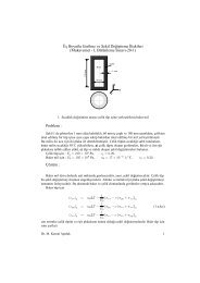 Mukavemet - I, Bütünleme Sınavı-20-1