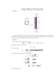Eccentric loading of columns, Secant formula (Strength of Materials ...