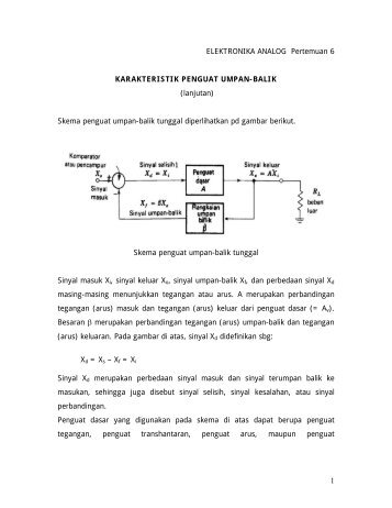 Elka Analog – Pertemuan 6