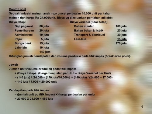 Aspek Finansial Program Studi Teknik Elektro Fakultas Teknik dan ...