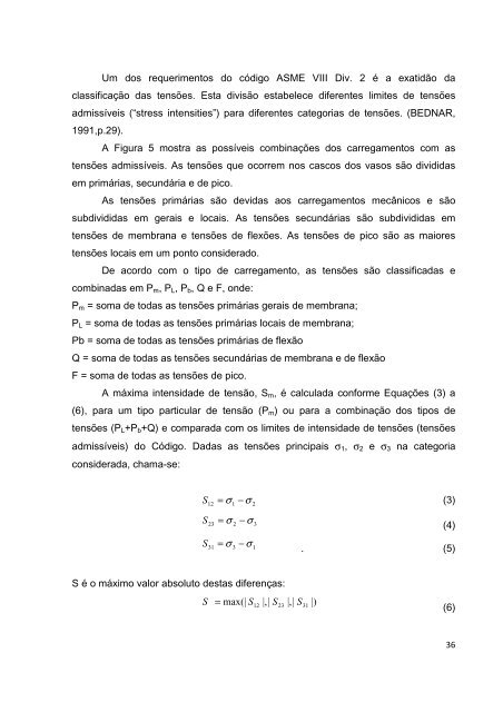 análise de tensões atuantes em junções bocais/casco de vasos de ...