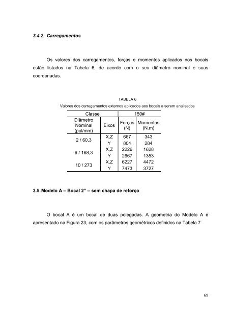 análise de tensões atuantes em junções bocais/casco de vasos de ...