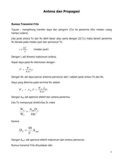 Antena dan Propagasi