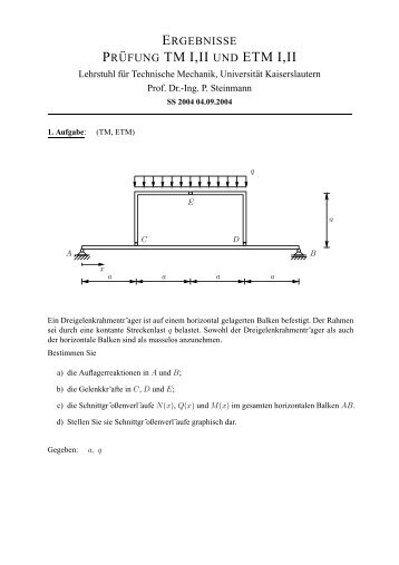 pr ¨ufung tm i,ii und etm i,ii - Lehrstuhl für Technische Mechanik ...