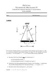 PR ¨UFUNG TECHNISCHE MECHANIK IV - Lehrstuhl für ...