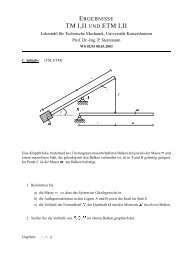 Klausur TM 1/2 WS02/03 - Lehrstuhl für Technische Mechanik ...