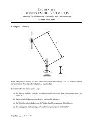 PR ¨UFUNG TM III UND TM III,IV - Lehrstuhl für Technische Mechanik