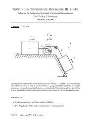 PR ¨UFUNGEN TECHNISCHE MECHANIK III, III-IV - Lehrstuhl für ...