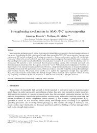 Strengthening mechanisms in Al2O3/SiC nanocomposites