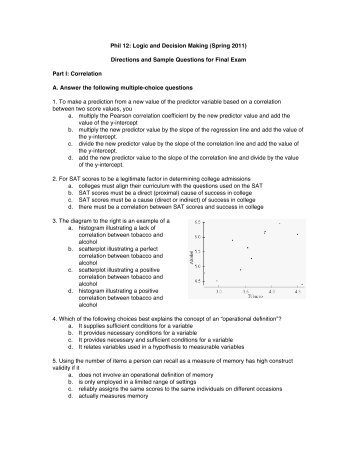 Sample final exam questions