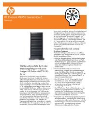 HP Proliant ML350 Generation 6-Datenblatt - Cancom