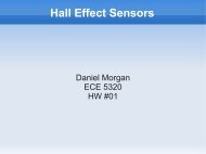 Hall Effect Sensors - mechatronics