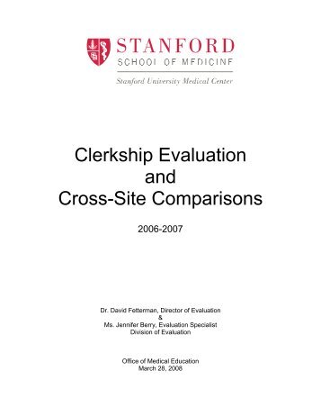 Critical Care Clerkship - Stanford University School of Medicine