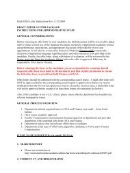 draft offer letter package - Stanford University School of Medicine