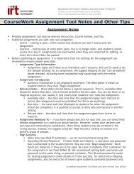 CourseWork Assignment Tool Notes and Other Tips - Stanford ...