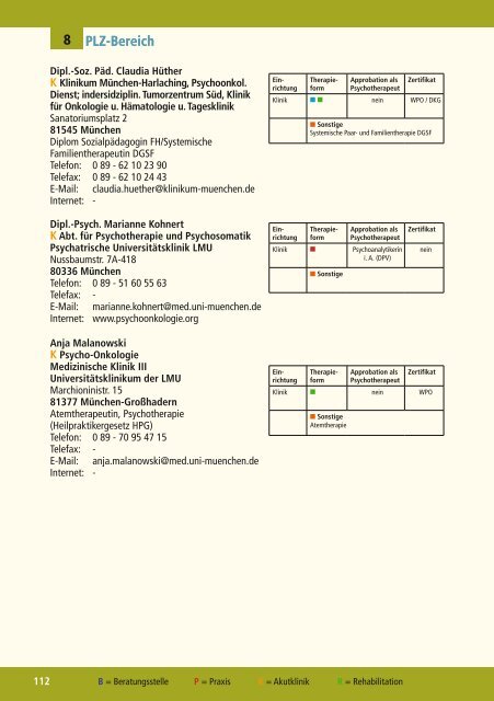 Neuauflage Adressverzeichnis 2012 Viertes ... - Medandmore.de