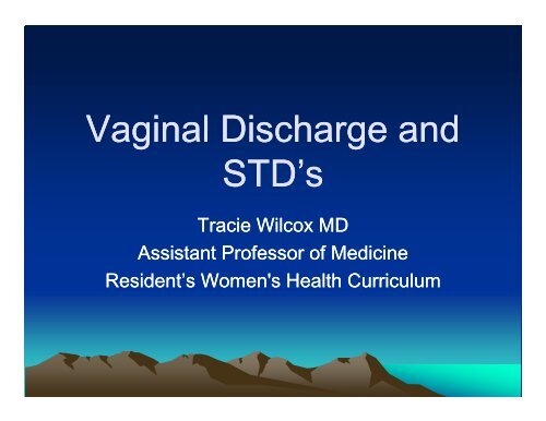 Vaginal Discharge And STD