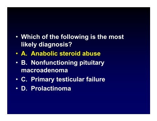 Endocrinology, Diabetes, and Metabolism Board Review #2 Rob ...