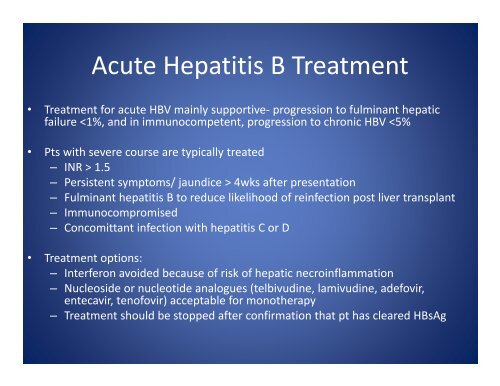 IR Acute Hepatitis B