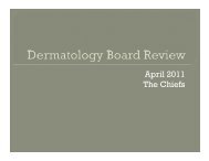 Derm Board Review - The University of Chicago Department of ...