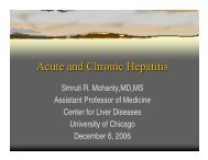 Acute and Chronic Hepatitis - The University of Chicago Department ...
