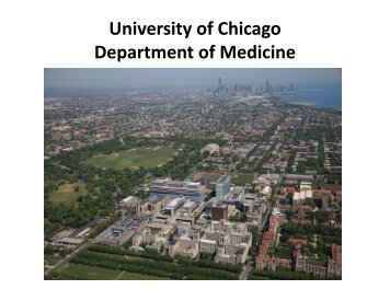 University of Chicago Department of Medicine - The University of ...