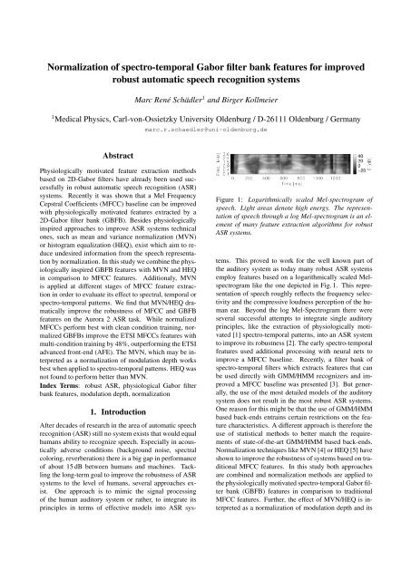 Wed.P7c.05 Normalization of Spectro-Temporal Gabor Filter Bank ...