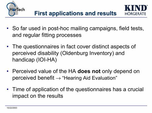 HörTech Questionnaire Inventory for Hearing Aid Evaluation