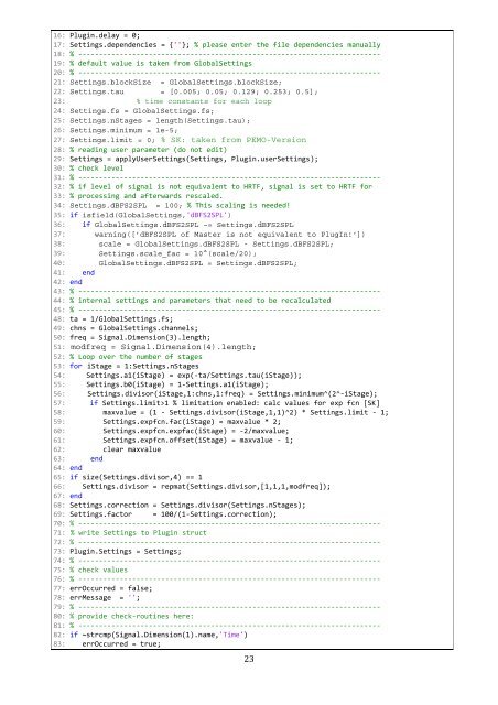 PlugInChain documentation - Universität Oldenburg