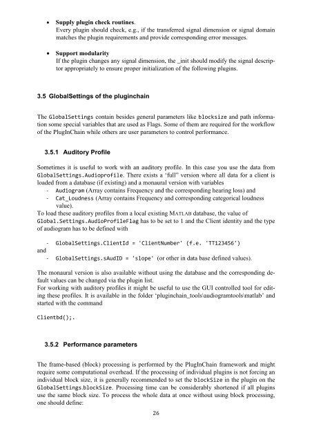 PlugInChain documentation - Universität Oldenburg
