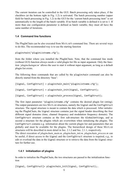 PlugInChain documentation - Universität Oldenburg