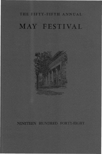 MAY FESTIVAL - Ann Arbor District Library