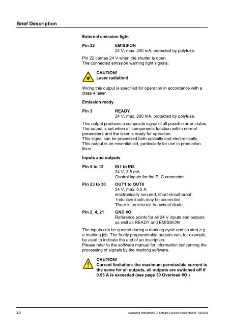 Operating Instructions Dplmagic Marker Dplgenesis ... - ACI Laser