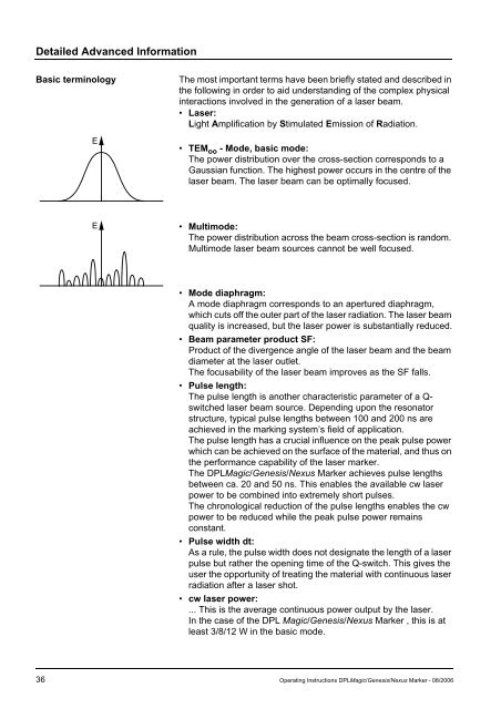 Operating Instructions Dplmagic Marker Dplgenesis ... - ACI Laser