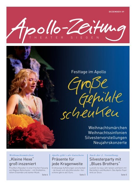 Apollo-Zeitung 12/2009 - APOLLO-Theater Siegen