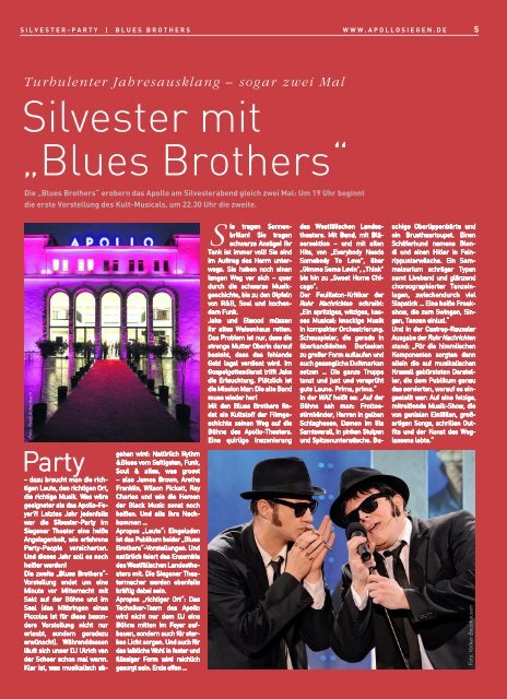 Apollo-Zeitung 12/2009 - APOLLO-Theater Siegen