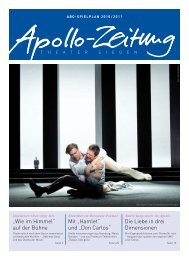 Die Apollo-Abo-Zeitung - APOLLO-Theater Siegen